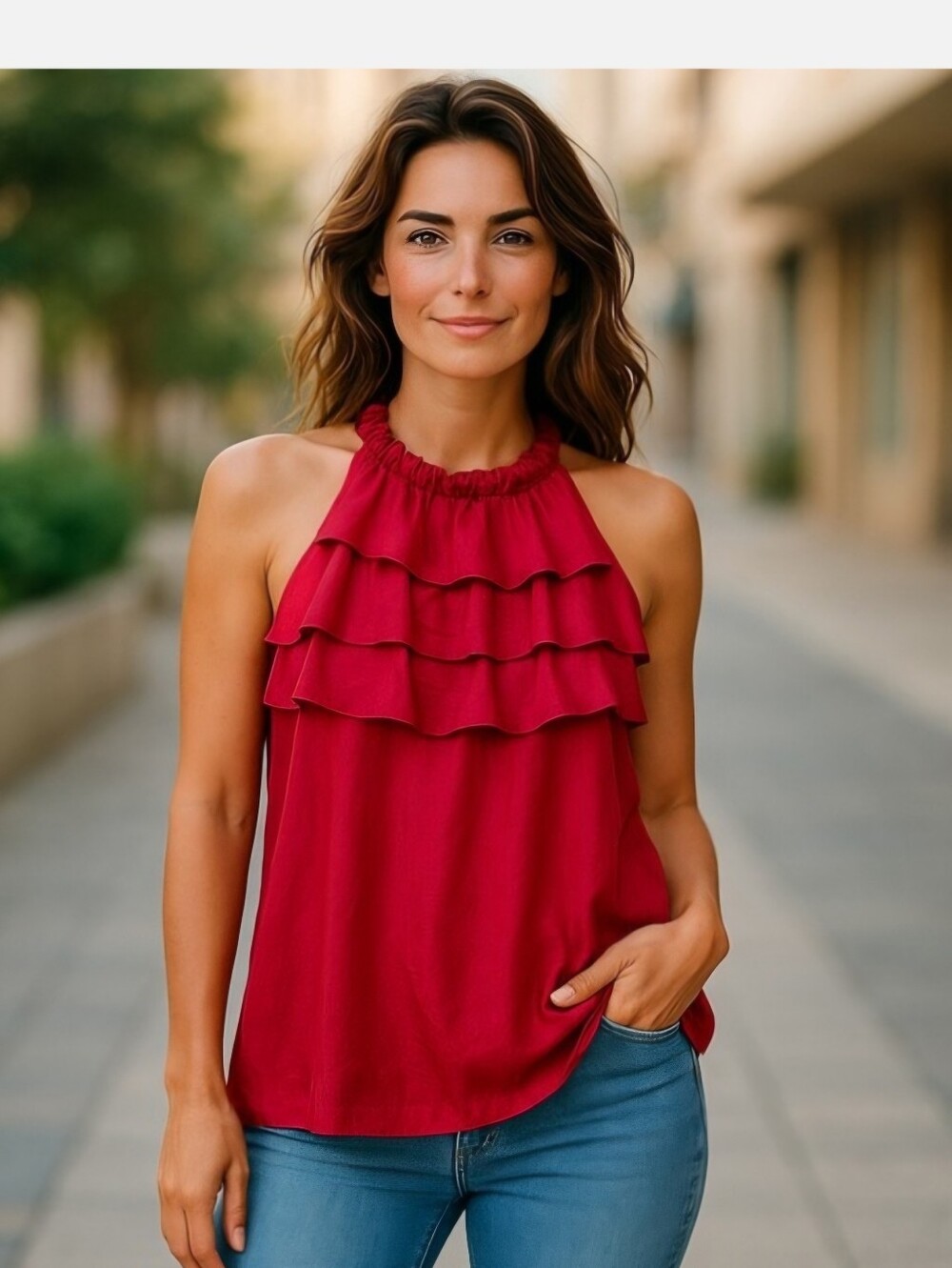 Alfani‎ Ruffle Tank size 6